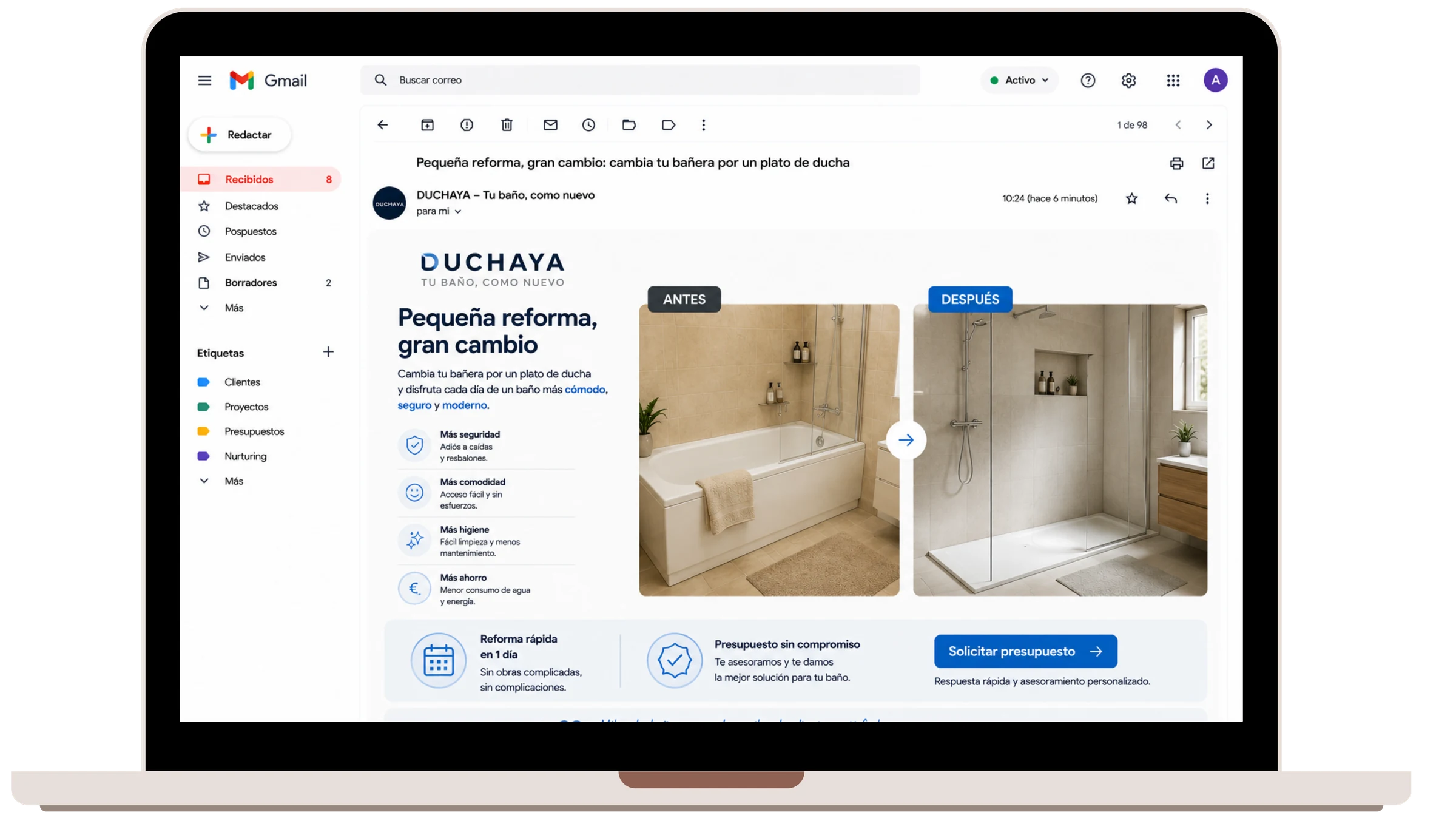 Propuesta comercial automatizada